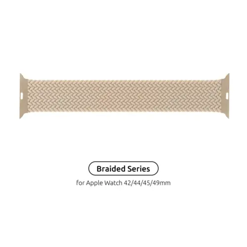 Ремінець до смарт-годинника Armorstandart Braided Solo Loop для Apple Watch 49/46/45/44/42 (Series 1-3) Beige Size 8 (160 mm) (ARM64905)