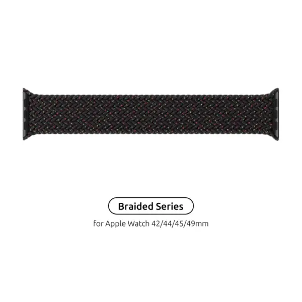 Ремінець до смарт-годинника Armorstandart Braided Solo Loop для Apple Watch 49/46/45/44/42 (Series 1-3) Black Unity Size 8 (160 mm) (ARM64908)