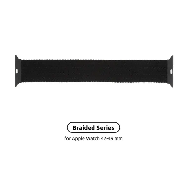 Ремінець до смарт-годинника Armorstandart Braided Solo Loop для Apple Watch 49/46/45/44/42 (Series 1-3) Charcoal Size 6 (148 mm) (ARM58072)