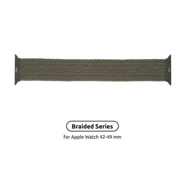 Ремінець до смарт-годинника Armorstandart Braided Solo Loop для Apple Watch 49/46/45/44/42 (Series 1-3) Inverness Green Size 8 (160 mm) (ARM58076)