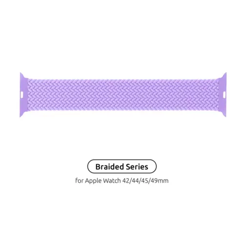 Ремінець до смарт-годинника Armorstandart Braided Solo Loop для Apple Watch 49/46/45/44/42 (Series 1-3) Lavender Grey Size 10 (172 mm) (ARM64909)