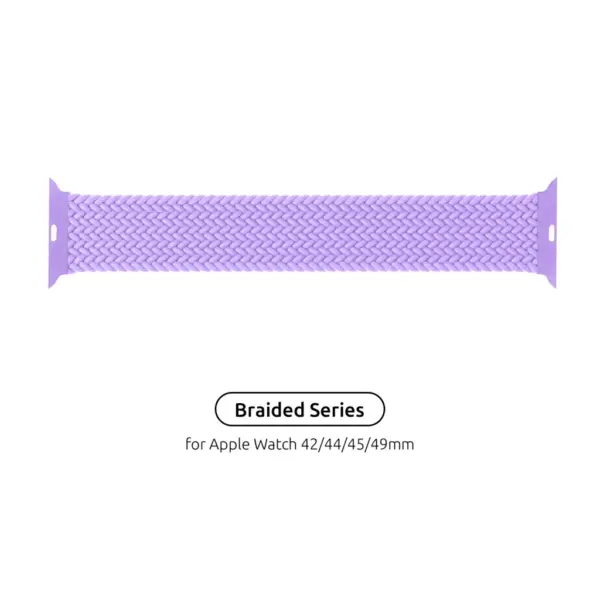Ремінець до смарт-годинника Armorstandart Braided Solo Loop для Apple Watch 49/46/45/44/42 (Series 1-3) Lavender Grey Size 8 (160 mm) (ARM64911)