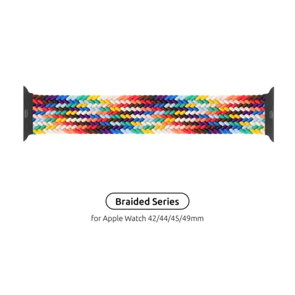 Ремінець до смарт-годинника Armorstandart Braided Solo Loop для Apple Watch 49/46/45/44/42 (Series 1-3) Pride Editi Size 6 (148 mm) (ARM64937)
