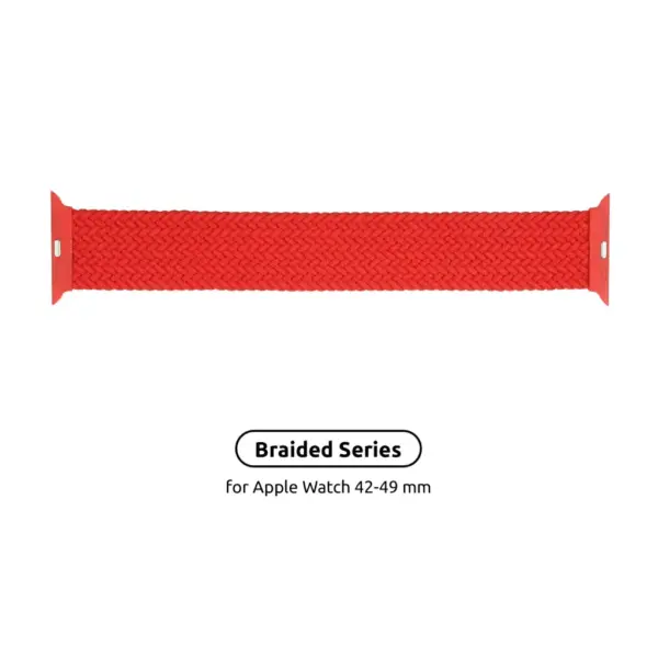 Ремінець до смарт-годинника Armorstandart Braided Solo Loop для Apple Watch 49/46/45/44/42 (Series 1-3) Red Size 10 (172 mm) (ARM58083)
