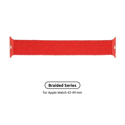 Ремінець до смарт-годинника Armorstandart Braided Solo Loop для Apple Watch 49/46/45/44/42 (Series 1-3) Red Size 6 (148 mm) (ARM58081)