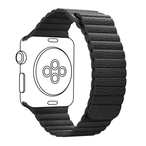 Ремінець до смарт-годинника Armorstandart Leather Loop для Apple Watch 42 (Series 11-10)/41/40/38 Black (ARM48655) Ремінець до смарт-годинника Armorstandart Leather Loop для Apple Watch 42 (Series 11-10)/41/40/38 Black (ARM48655)