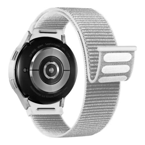 Ремінець до смарт-годинника Armorstandart Nylon Band для Samsung Galaxy Watch 7 / FE / 6 / 6 Classic / 5 / 5 Pro / 4 / 4 Classic White (ARM86852) Ремінець до смарт-годинника Armorstandart Nylon Band для Samsung Galaxy Watch 7 / FE / 6 / 6 Classic / 5 / 5 Pro / 4 / 4 Classic White (ARM86852)
