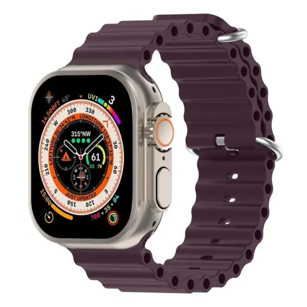Ремінець до смарт-годинника Armorstandart Ocean Band для Apple Watch 49/46/45/44/42 (Series 1-3) Berry Purple (ARM74243)