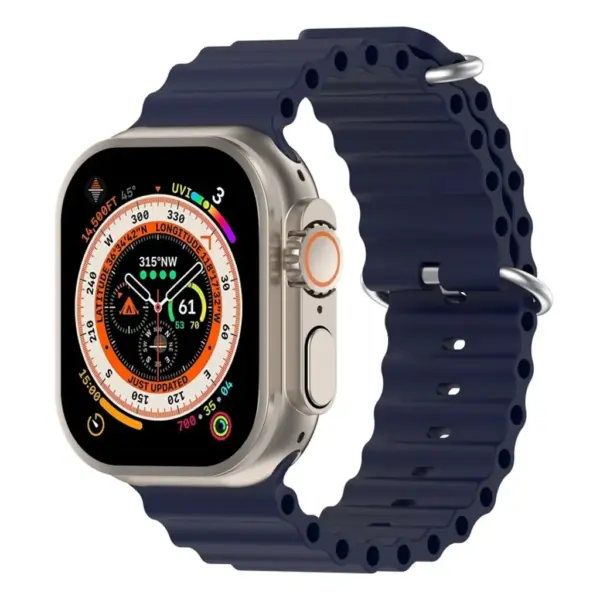 Ремінець до смарт-годинника Armorstandart Ocean Band для Apple Watch 49/46/45/44/42 (Series 1-3) Deep Blue (ARM74245)