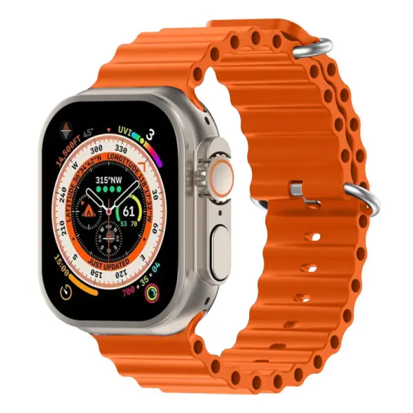 Ремінець до смарт-годинника Armorstandart Ocean Band для Apple Watch 49/46/45/44/42 (Series 1-3) Orange (ARM81039) Ремінець до смарт-годинника Armorstandart Ocean Band для Apple Watch 49/46/45/44/42 (Series 1-3) Orange (ARM81039)