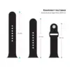 Ремінець до смарт-годинника Armorstandart Sport Band (3 Straps) для Apple Watch 42 (Series 11-10)/41/40/38 Black (ARM49096)