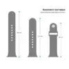 Ремінець до смарт-годинника Armorstandart Sport Band (3 Straps) для Apple Watch 49/46/45/44/42 (Series 1-3) Grey (ARM51950)