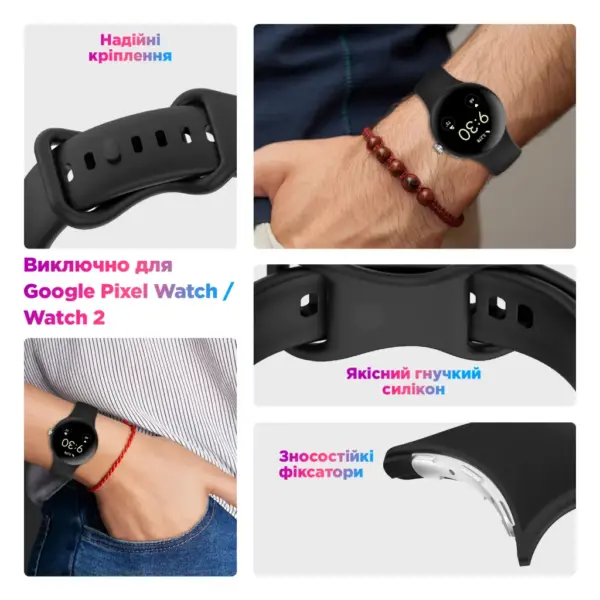 Ремінець до смарт-годинника Armorstandart Google Pixel Watch / Watch 2 / Watch 3 41 mm Grey (ARM75418)