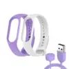 Ремінець до фітнес браслета Armorstandart комплект 3шт Xiaomi Mi Band 7/6/5 New Style Lavender (ARM77039) Ремінець до фітнес браслета Armorstandart комплект 3шт Xiaomi Mi Band 7/6/5 New Style Lavender (ARM77039)