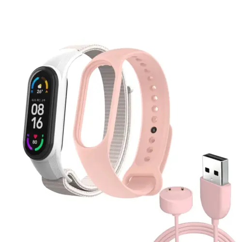 Ремінець до фітнес браслета Armorstandart комплект 3шт Xiaomi Mi Band 7/6/5 New Style Pink (ARM77037)