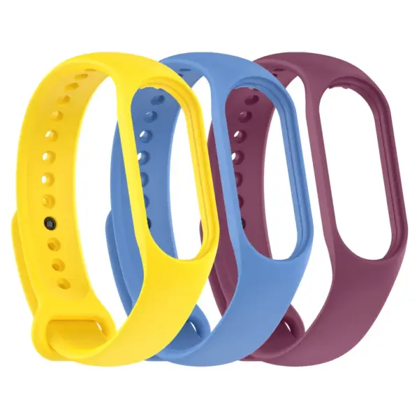 Ремінець до фітнес браслета Armorstandart комплект 3шт Xiaomi Mi Band 7/6/5 New Style Viola (ARM87046)