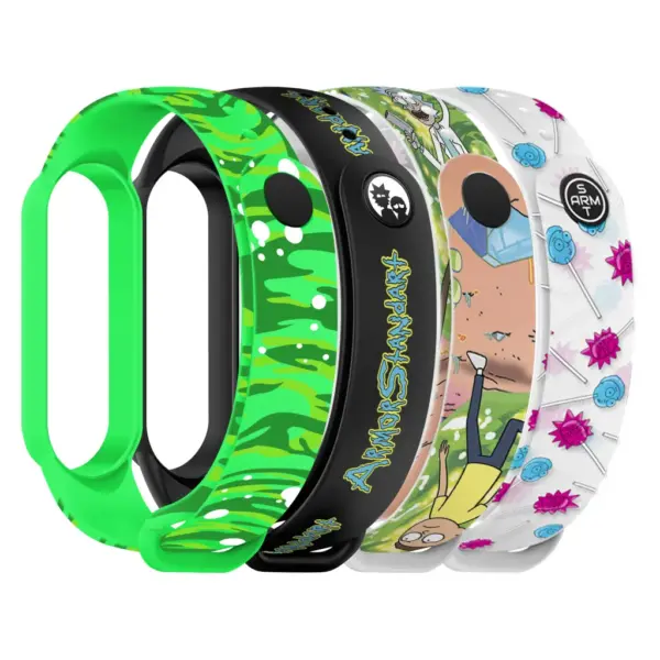 Ремінець до фітнес браслета Armorstandart комплект 4шт Xiaomi Mi Band 7/6/5 RM New (ARM77067)