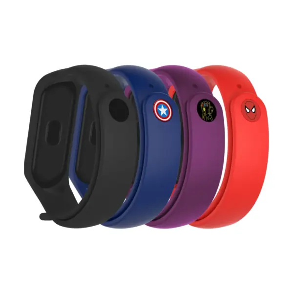 Ремінець до фітнес браслета Armorstandart комплект 4шт Xiaomi Mi Band 7/6/5 Superhero Edition 2 (ARM77060)