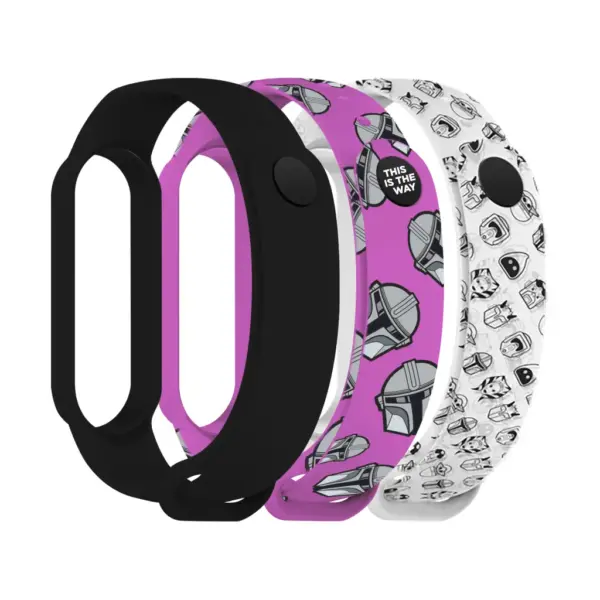 Ремінець до фітнес браслета Armorstandart комплект 3шт Xiaomi Mi Band 7/6/5 This-is-the-Way Dark Lord (ARM77046)