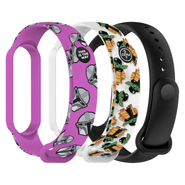 Ремінець до фітнес браслета Armorstandart комплект 3шт Xiaomi Mi Band 7/6/5 TW2 (ARM87045)