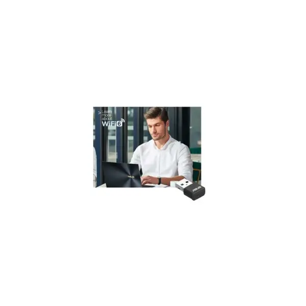 Мережева карта Wi-Fi ASUS USB-AX55 nano (90IG06X0-MO0B00)