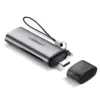Зчитувач флеш-карт Ugreen USB Type-C 3.1 to TF/SD CM184 Gray (50704)