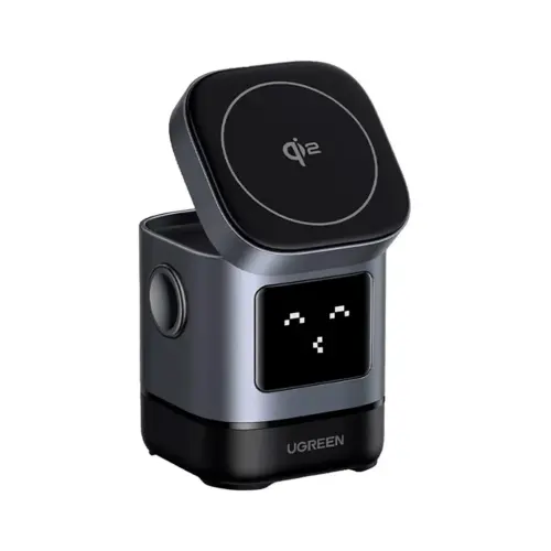 Зарядний пристрій Ugreen 2-in-1 wireless iPhone + AirPods W709 gray (45775)