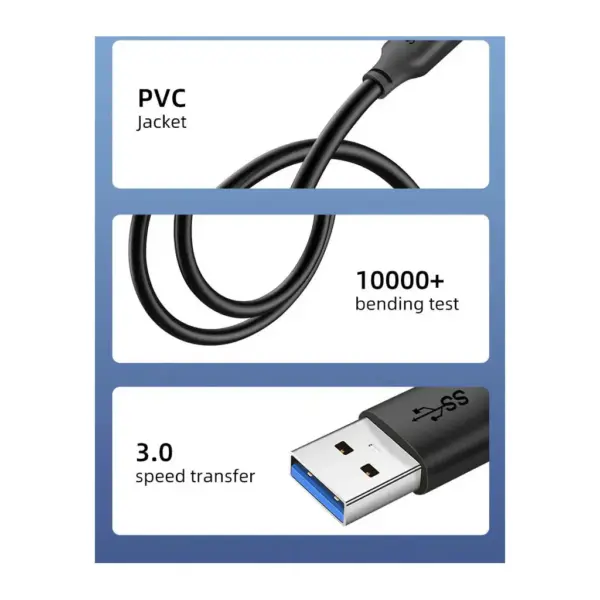 Дата кабель USB 3.0 AM/AM 3.0m Cabletime (CA915415)