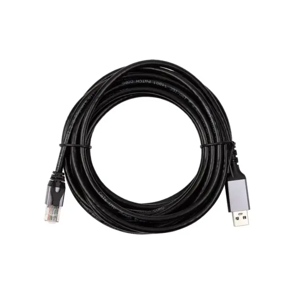 Дата кабель USB AM to RJ45 Ethernet 5.0m CAT6 UTP PowerPlant (CA915002)