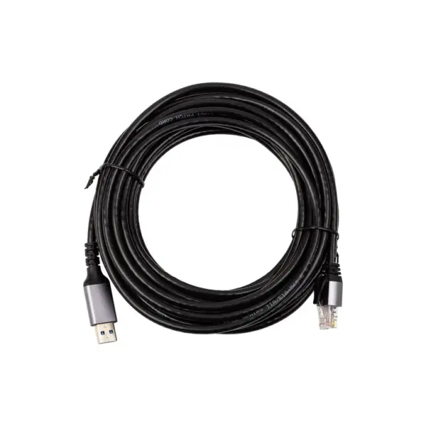 Дата кабель USB AM to RJ45 Ethernet 7.5m CAT6 UTP PowerPlant (CA915019)