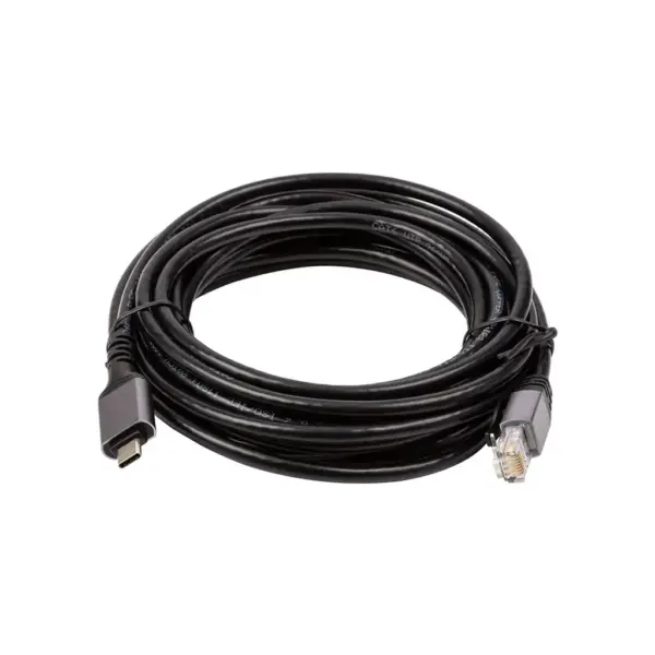 Дата кабель USB-C to RJ45 Ethernet 5.0m PowerPlant (CA914944)