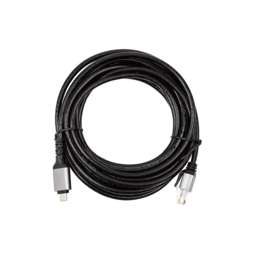 Дата кабель USB-C to RJ45 Ethernet 5.0m PowerPlant (CA914944)