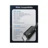Дата кабель USB-C to USB-C 1.0m Thunderbolt 4 100W (20V/5A) 8K60Hz Cabletime (CA915422)