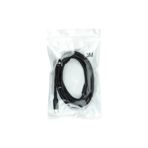 Дата кабель USB-C to USB-C 3.0m PD60W black San Guan (CA914104)