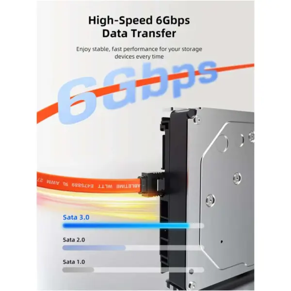Кабель для передачі даних SATA III 0.5m Cabletime (CA915897)
