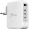 Зарядний пристрій J5create 1xUSB + 3xUSB-C 130W GaN QC3.0/PD/PPS (JUP43130E-EN)