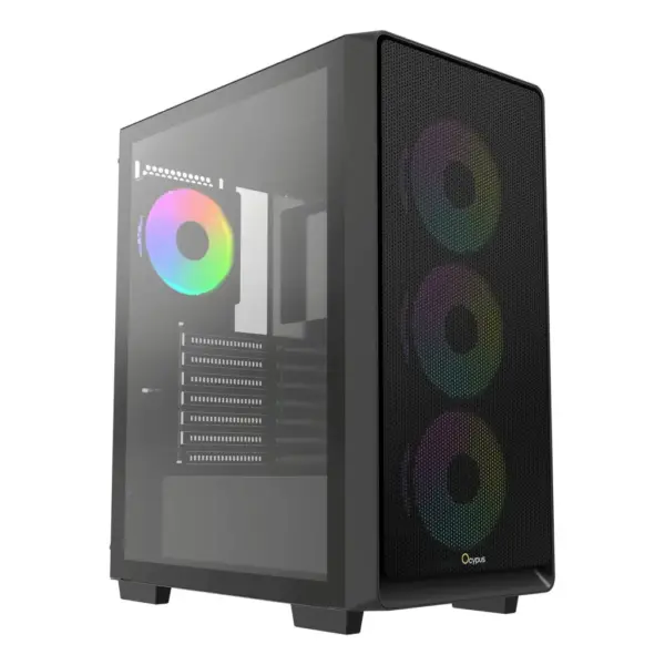 Корпус для ПК OCYPUS GAMMA C60 BK ARGB (GAMMA-C60-BKG400XX-GL)