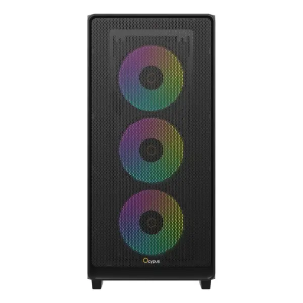Корпус для ПК OCYPUS GAMMA C60 BK ARGB (GAMMA-C60-BKG400XX-GL)