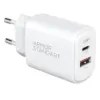 Зарядний пристрій Armorstandart 1xUSB-C PD20W + 1xUSB QC3.0 GaN white (ARM87067)
