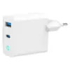 Зарядний пристрій Gembird 1xUSB-C PD30W + 1xUSB QC3.0 LED white (TA-UC-PDQC30L-W-01)