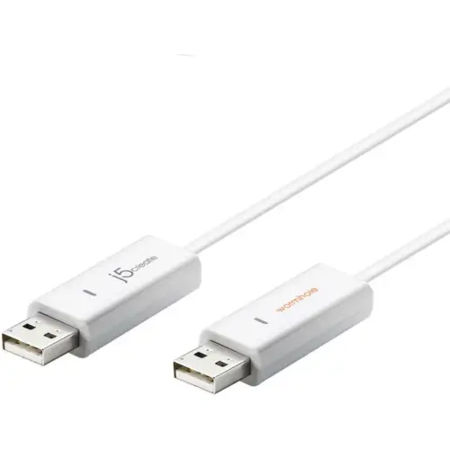 Дата кабель USB 2.0 AM/AM 1.8m Windows & Mac J5create (JUC400-N)