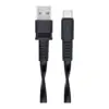 Дата кабель USB 2.0 AM to USB-C 1.2m black RivaCase (PS6002 BK12)