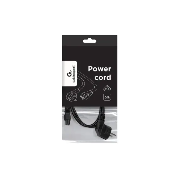 Кабель живлення C5 0.5m 0.75mm2 Cablexpert (PC-186-ML12-0.5M)