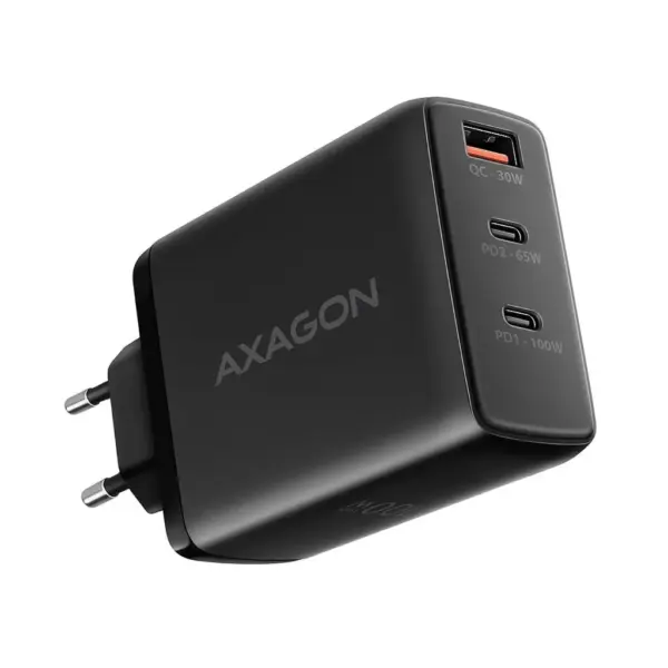 Зарядний пристрій AXAGON 1xUSB + 2xUSB-C 100W QC4+ PD3.0 PPS black (ACU-DPQ100) Зарядний пристрій AXAGON 1xUSB + 2xUSB-C 100W QC4+ PD3.0 PPS black (ACU-DPQ100)