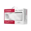 Зарядний пристрій AXAGON 1xUSB + 2xUSB-C 65W QC4+ PD3.0 PPS white (ACU-DPQ65W)