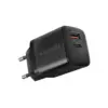 Зарядний пристрій AXAGON 1xUSB QC3.0 + 1xUSB-C PD20W black (ACU-PQ20)