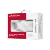 Зарядний пристрій AXAGON 1xUSB QC3.0 + 1xUSB-C PD20W white (ACU-PQ20W)