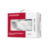 Зарядний пристрій AXAGON 1xUSB QC4.0 + 1xUSB-C PD30W PPS white (ACU-PQ30W)