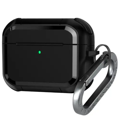 Чохол для навушників Armorstandart Panzer для Apple Airpods Pro 3 Black (ARM88286) Чохол для навушників Armorstandart Panzer для Apple Airpods Pro 3 Black (ARM88286)