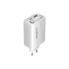 Зарядний пристрій Canyon 1xUSB-C PD65W + 1xUSB QC3.0 + cable USB-C to USB-C white (CNS-CURC65ACW)